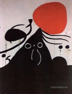 Femme devant le soleil I Joan Miro Peinture à l'huile
